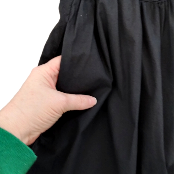 J.Crew Factory Black Tiered Ruffle Midi Dress – Women’s 10 - Picture 5 of 11